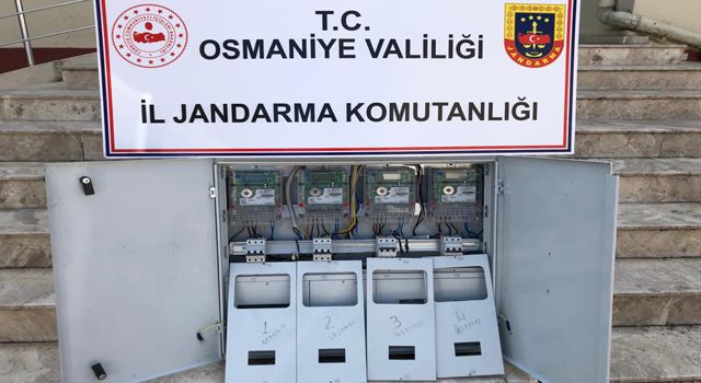 Osmaniye’de elektrik panosu hırsızı 2 şüpheli yakalandı