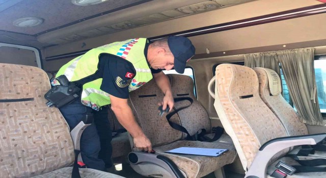 Osmaniyede okul servis araçları denetlendi