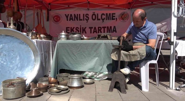 Osmanlı mesleği bakır kalaycılığının Kırıkkaledeki son temsilcisi Ahmet usta