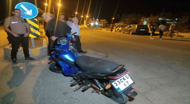 Otomobille motosiklet çarpıştı: 2 yaralı