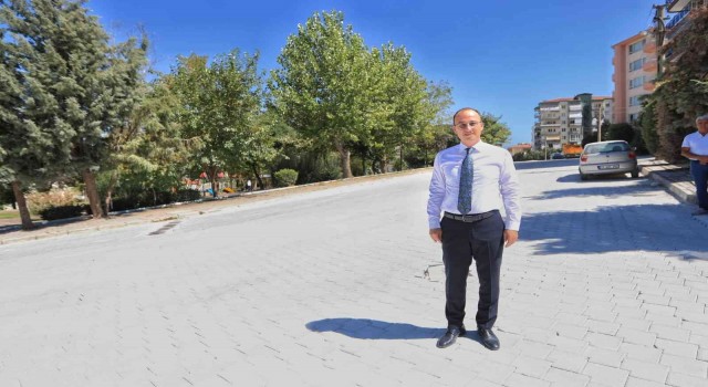 Pamukkale Belediyesi, Bağbaşında yolları güzelleştiriyor