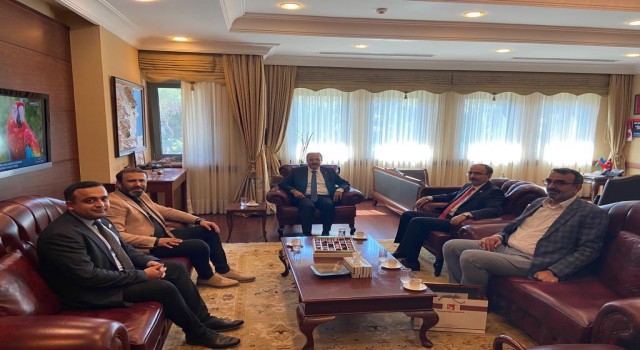 Rektör Beydemir, Bakü Büyükelçisi Bağcıyla bir araya geldi
