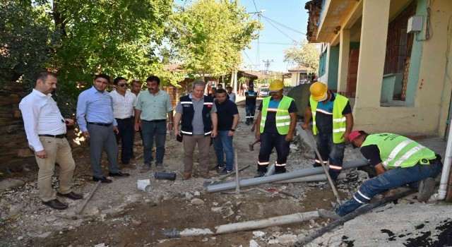 Salihli Kurttutanda kısmi kanalizasyon hattı döşendi