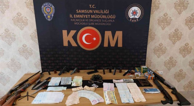 Samsunda suç örgütüne operasyon: 15 gözaltı