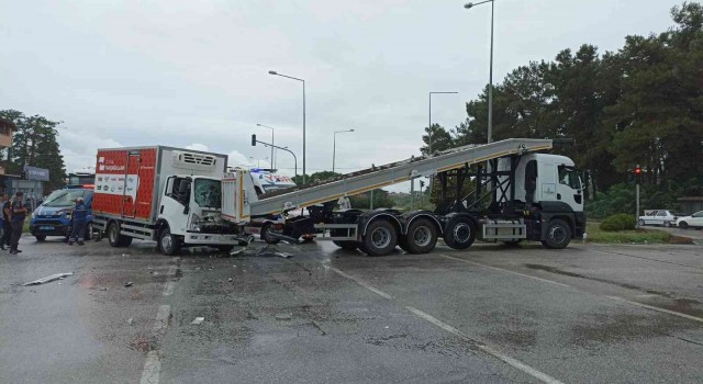 Samsunda trafik kazası: 1 yaralı