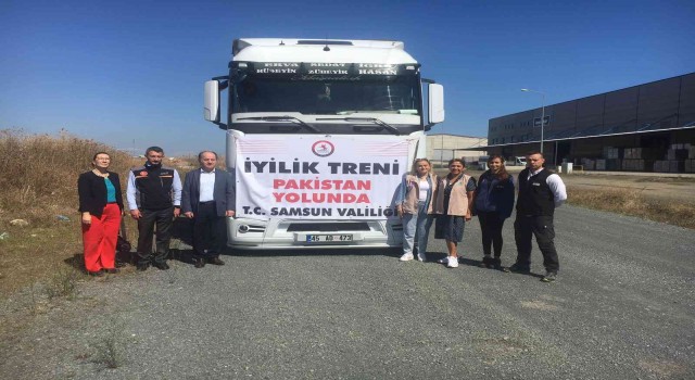 Samsundan Pakistana yardım tırı