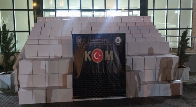 Şanlıurfada 4 milyon 870 bin makaron ele geçirildi
