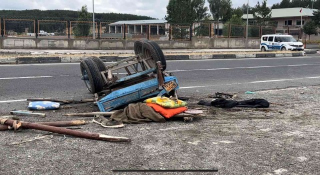 Sarıkamışta trafik kazası: 1 yaralı
