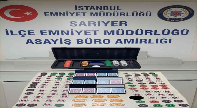 Sarıyerde kumar operasyonu