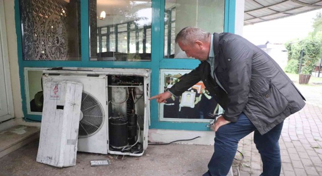 Şehit Aileleri Vakfı binasında pes dedirten hırsızlık