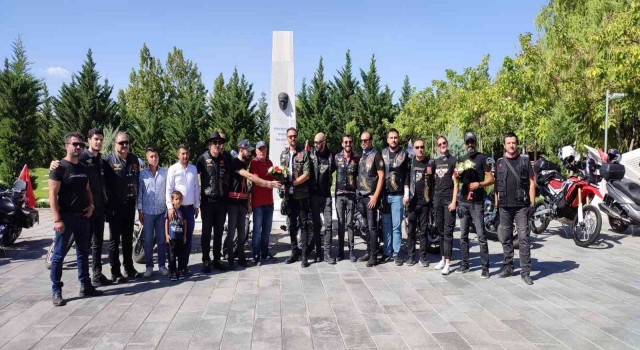 Şehit ve gaziler motor gezintisi ile anıldı