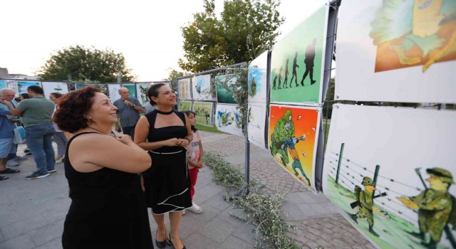 Selçukta Dünya Barış Günü Karikatür Sergisi açıldı