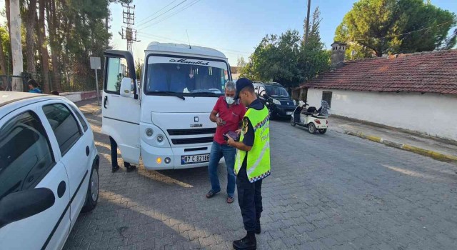 Serikte okul servisleri denetlendi