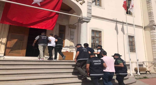 Sinopta aranan 3 şahıstan 2si tutuklandı