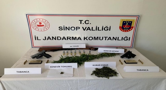 Sinopta jandarmadan uyuşturucu operasyonunda 1 gözaltı