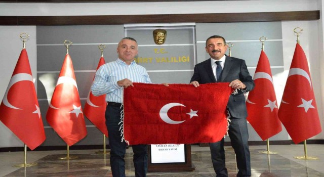 Şırnak Valisi Bilgin, Siirt Valisi Hacıbektaşoğlu ile bir araya geldi