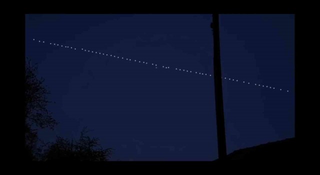 Starlink uyduları Yüksekova ve Derecikte görüntülendi