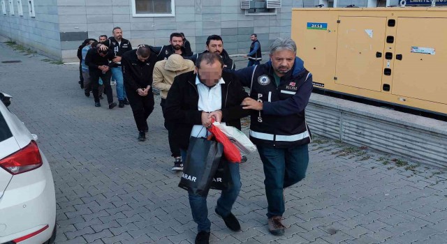 Suç örgütü operasyonundan 8 kişi daha adliyeye sevk edildi