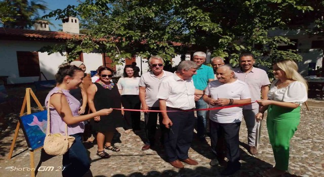 Suyunu arayan balıklar konulu resim sergisi ziyarete açıldı