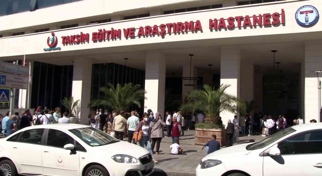 Taksim Eğitim ve Araştırma Hastanesinde yangın paniği