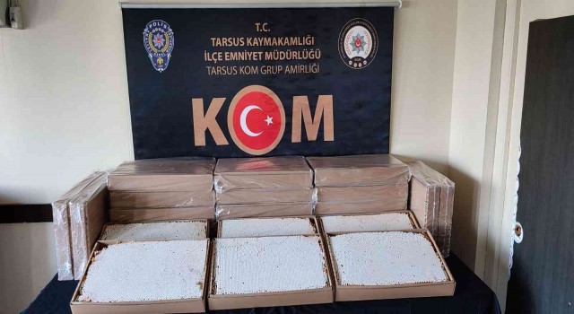Tarsusta 100 bin doldurulmuş makaron ele geçirildi