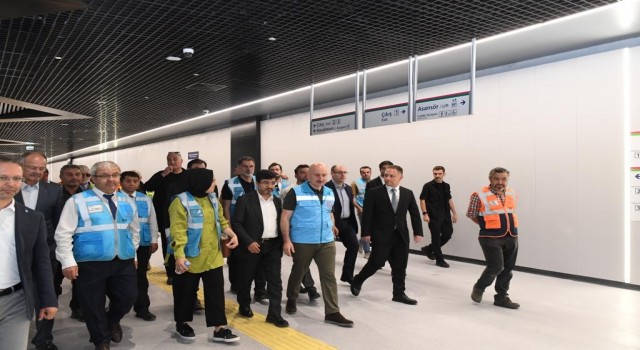 Tavşantepe-Sabiha Gökçen Metro Hattında açılış öncesi son incelemeler gerçekleşti