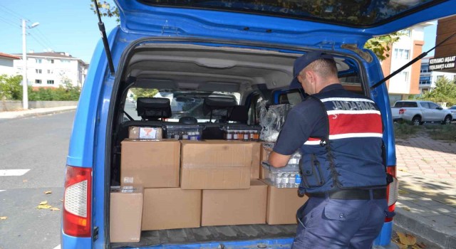 Tekirdağda kaçak alkol satışına jandarma baskını