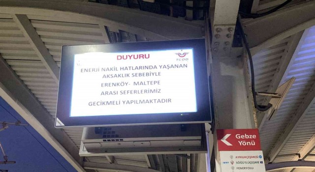Teknik arıza sonrası Marmarayda yoğunluk yaşandı