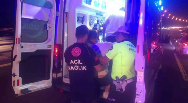 TEMde alkollü sürücü seyir halindeki araca arkadan çarptı: 1 yaralı
