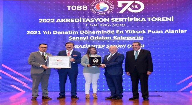 TOBBdan GSOya Uluslararası Akreditasyon belgesi