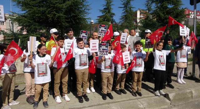 Trabzonda “Yayalara öncelik duruşu, hayata saygı duruşu” etkinliği