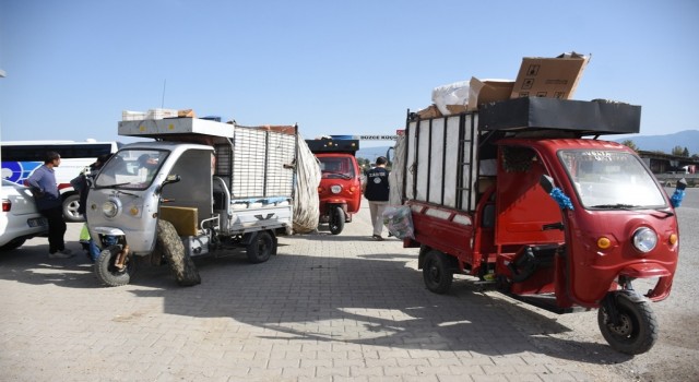 Trafiği tehlikeye sokan araçlara el konuldu