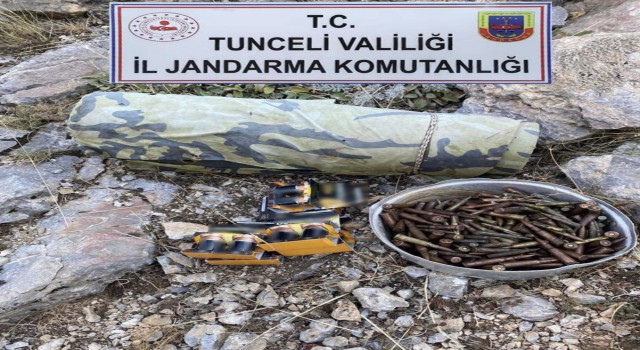 Tuncelide çok sayıda mühimmat ele geçirildi