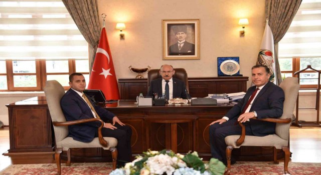 Turgutlu ve Kulanın yeni kaymakamlarından Vali Karadenize ziyaret