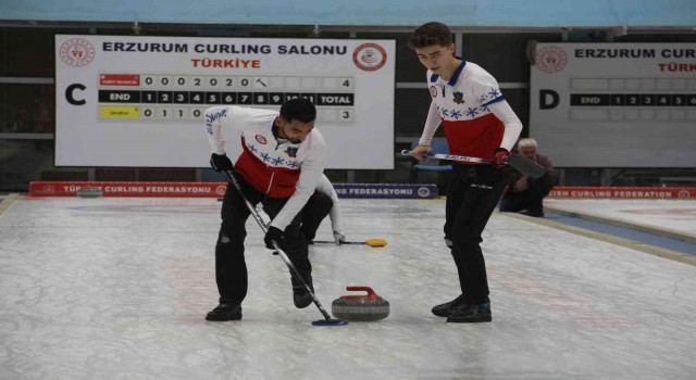 Türkiye Curling Süper Lig Finali Erzurumda yapıldı