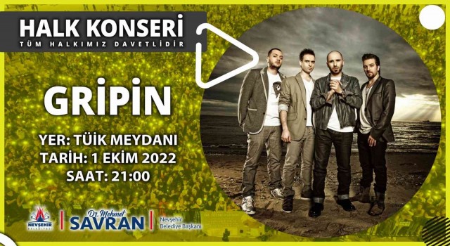 Ünlü Müzik grubu Gripin Nevşehirde
