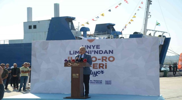 Ünye Limanından ilk ihracat Rusyaya