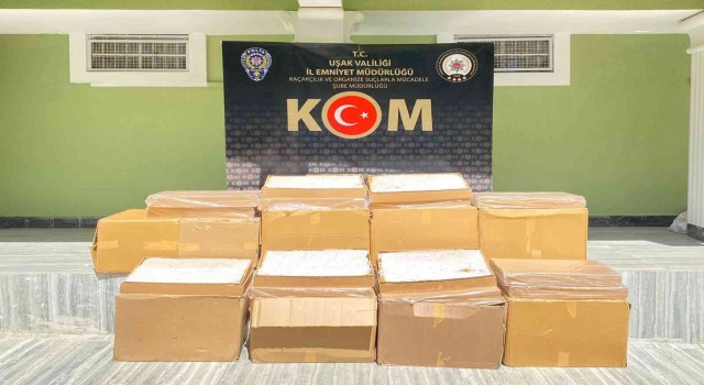 Uşakta 10 milyon kaçak makaron ele geçirildi
