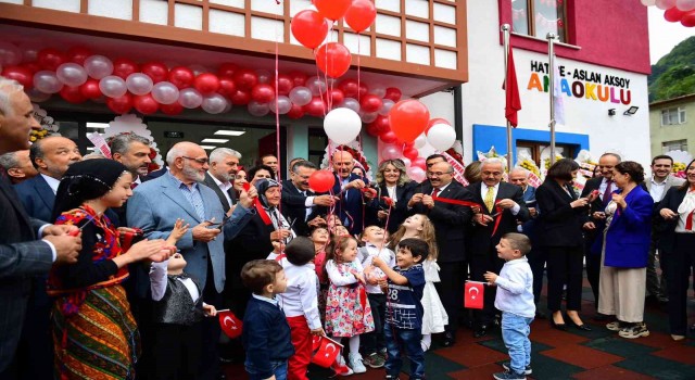 Vali Aksoy, Trabzonda yaptırdığı anaokulunun açılışını gerçekleştirdi