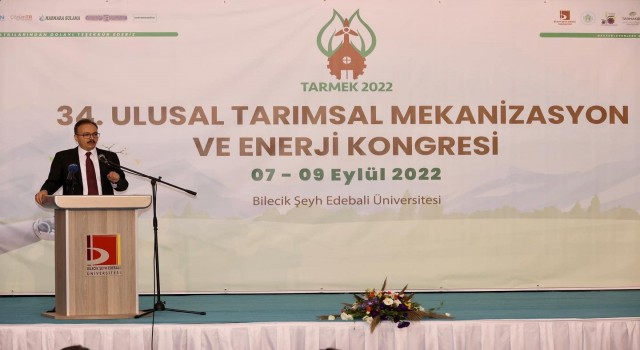 Vali Kızılkaya, 34. Ulusal Tarım Mekanizasyon ve Enerji Kongresinin açılışına katıldı