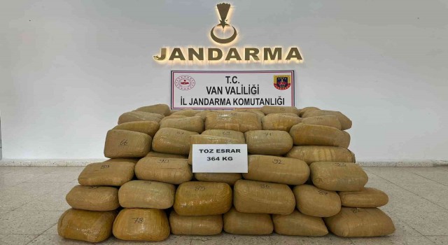 Vanda 364 kilo toz esrar ele geçirildi