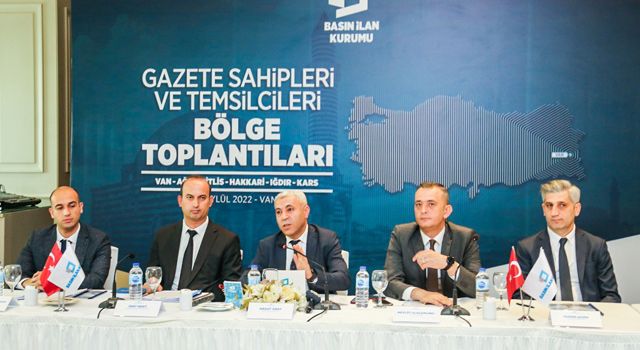 Van’da Gazete Sahipleri ve Temsilcileri Bölge Toplantısı Yapıldı