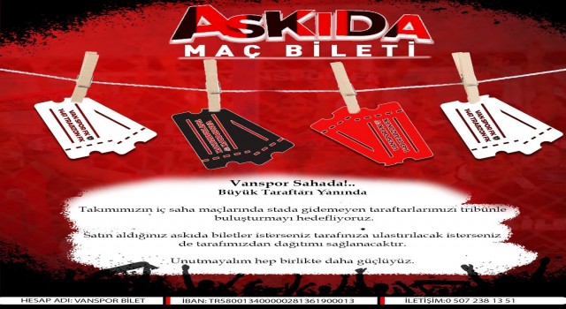 Vanspordan ‘Askıda maç bileti uygulaması