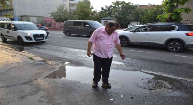 Vatandaş boşa akan suya tepki gösterdi