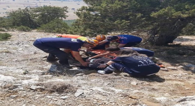 Yamaç paraşütü yaparken düştü