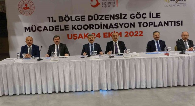 7. Düzensiz Göçle Mücadele Koordinasyon Kurulu toplantısı Uşakta düzenlendi