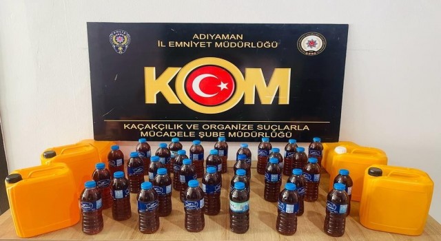 Adıyamanda kaçak alkol ele geçirildi
