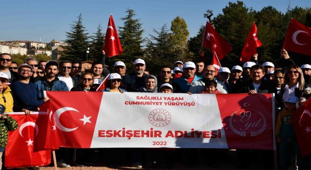Adliye çalışanları Cumhuriyet Yürüyüşünde buluştu