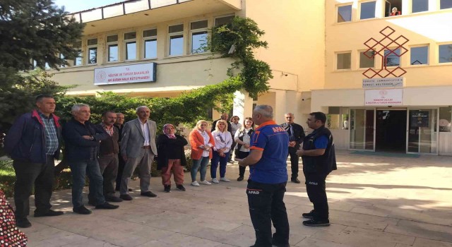 AFAD, İl Kültür ve Turizm Müdürlüğünde farkındalık eğitimi verdi