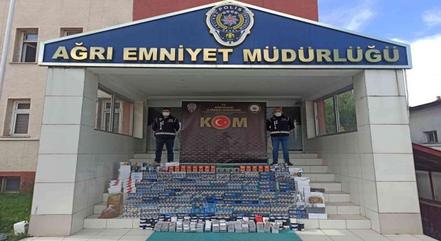 Ağrıda gümrük kaçağı ürün operasyonu